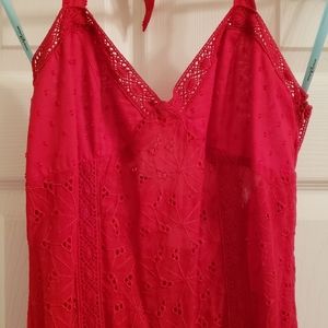 Marciano red halter dress